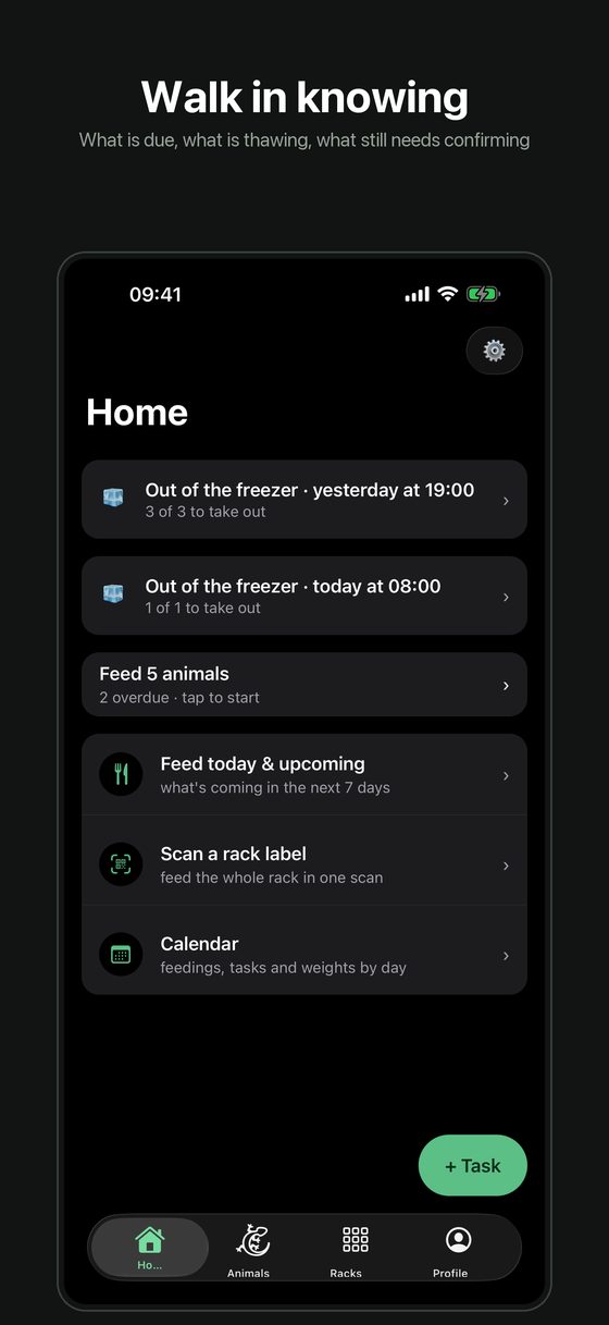 Home screen